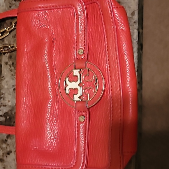Tory Burch Cross Body Bag pebbled leather Red - Picture 5 of 10